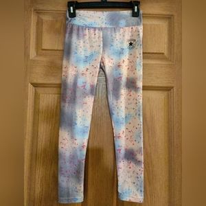 Converse Chuck Taylor All Star Girls Leggings Size M 10-12Yrs Pink Blue Red